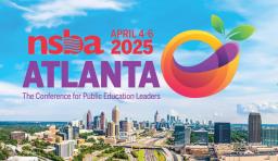 Logo for NSBA Annual Conference in Atlanta