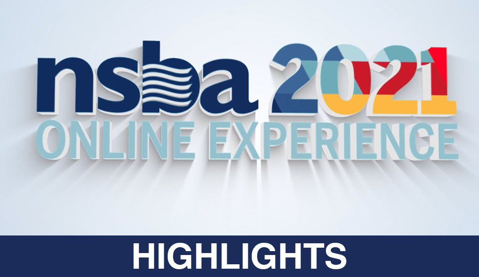 the text "NSBA 2021 Online Experience Highlights"