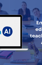 TeachAI logo with words, "Empowering educators to teach with and about AI."